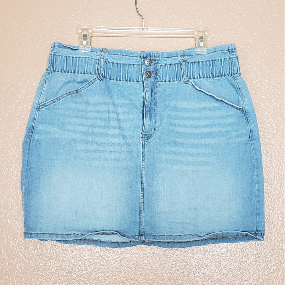 No Boundaries Light Denim Jean Skirt - Size XL